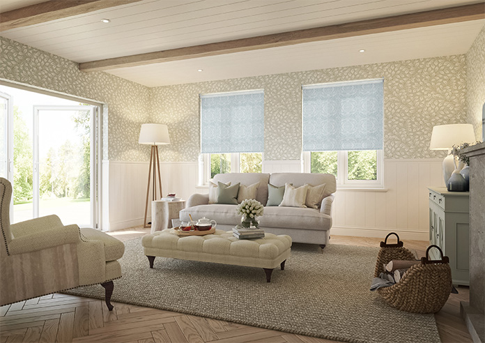 Tribe Mandala, Mineral Blue - Twist&Fit Roller Blind - Image 7